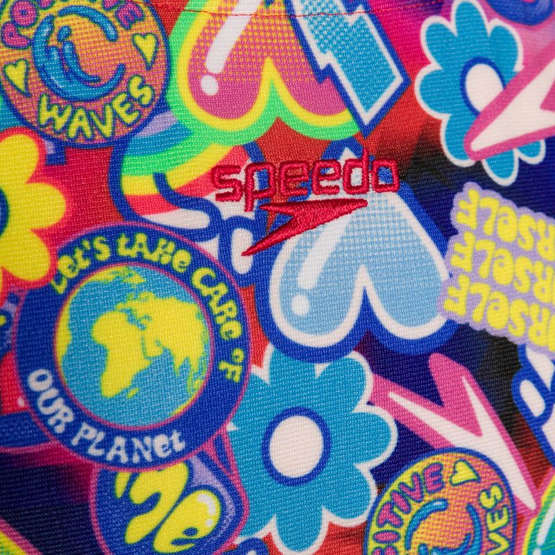 Speedo Digital Allover Splashback blue/red children's one-piece swimsuit 8-00262314742 3