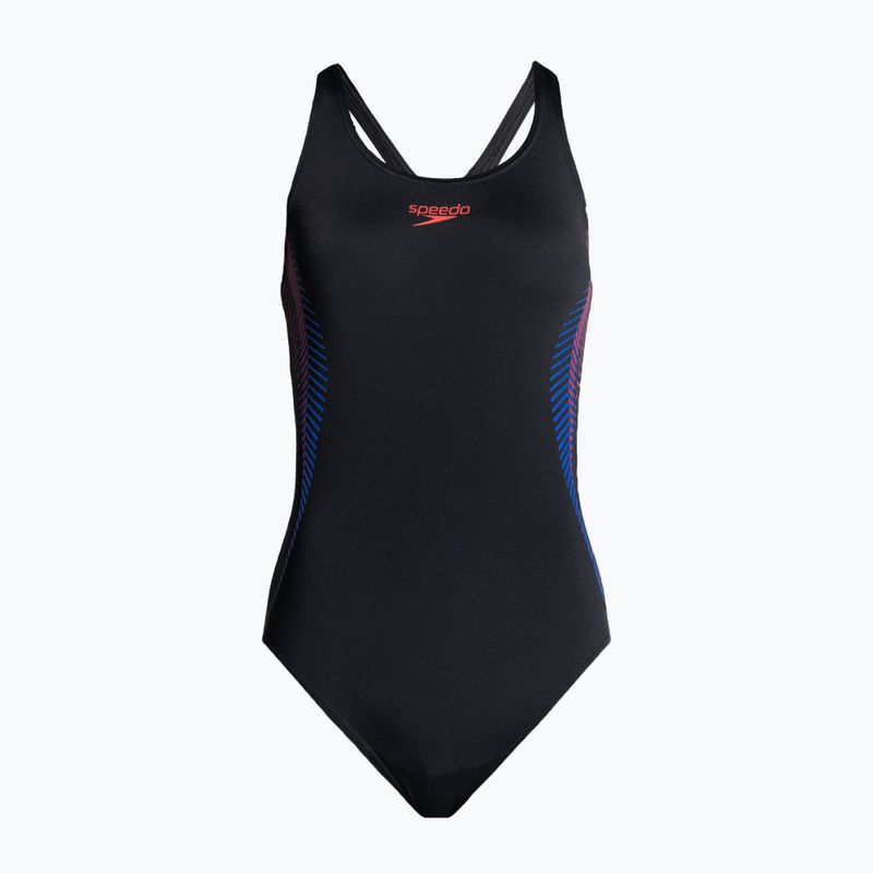 Speedo Placement Muscleback one-piece swimsuit black 8-00305814836