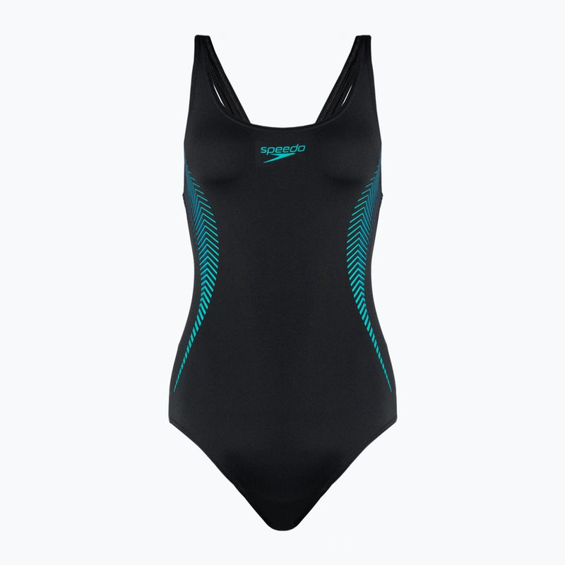 Speedo Placement Muscleback one-piece swimsuit black 8-00305814837