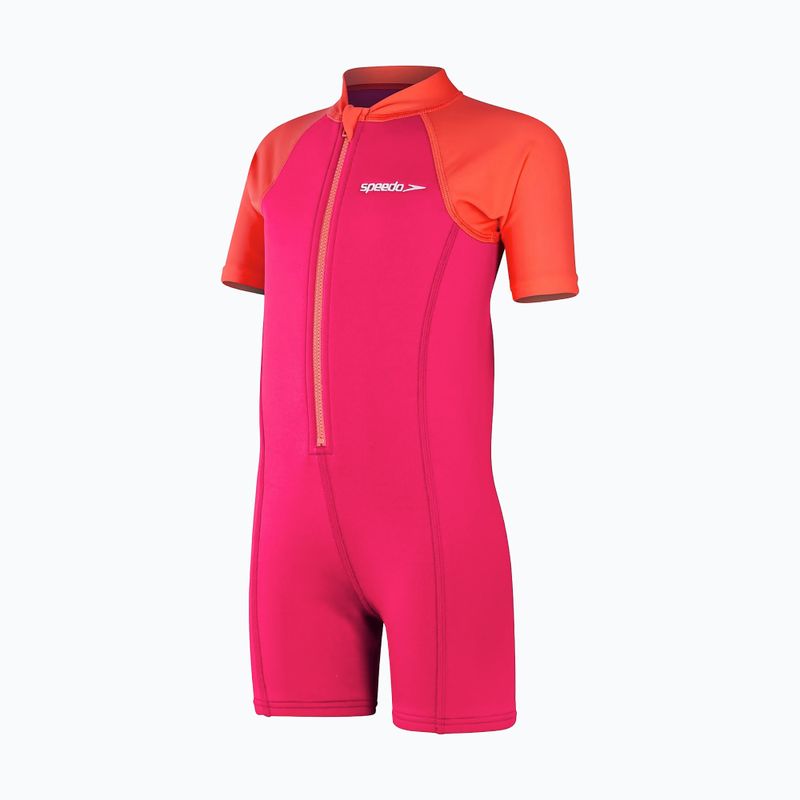 Speedo Learn To Swim Neoprene cherry pink/coral children's one-piece swimsuit