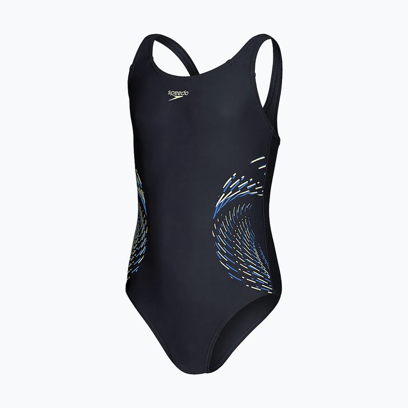 Speedo Plastisol Placement Muscleback children's one-piece swimsuit black 8-0832414380 3