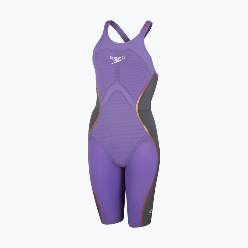Speedo Fastskin LZR Pure Intent Openback Kneeskin women's one-piece swimsuit purple 8-11974H545