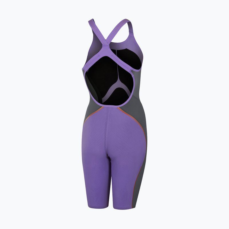 Speedo Fastskin LZR Pure Intent Openback Kneeskin women's one-piece swimsuit purple 8-11974H545 2