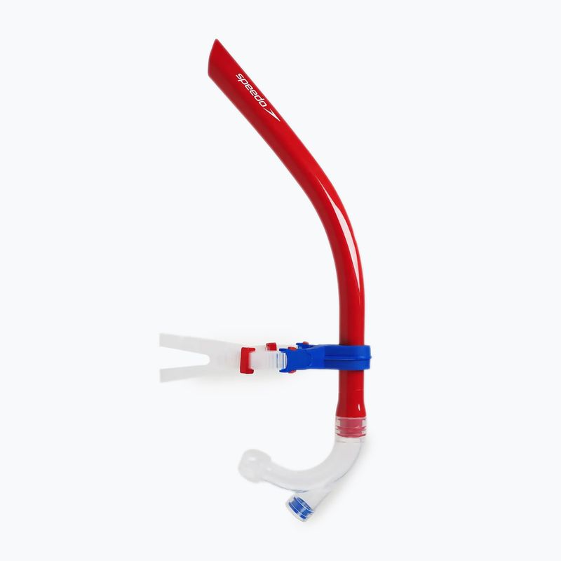 Speedo Centre fed red/blue frame front swim snorkel