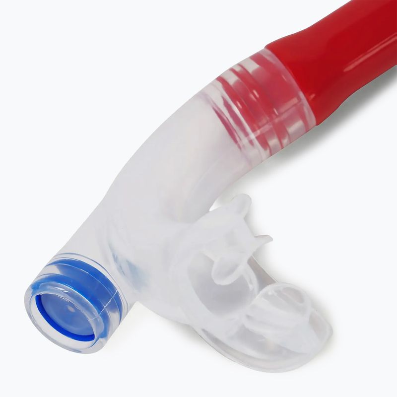 Speedo Centre fed red/blue frame front swim snorkel 4