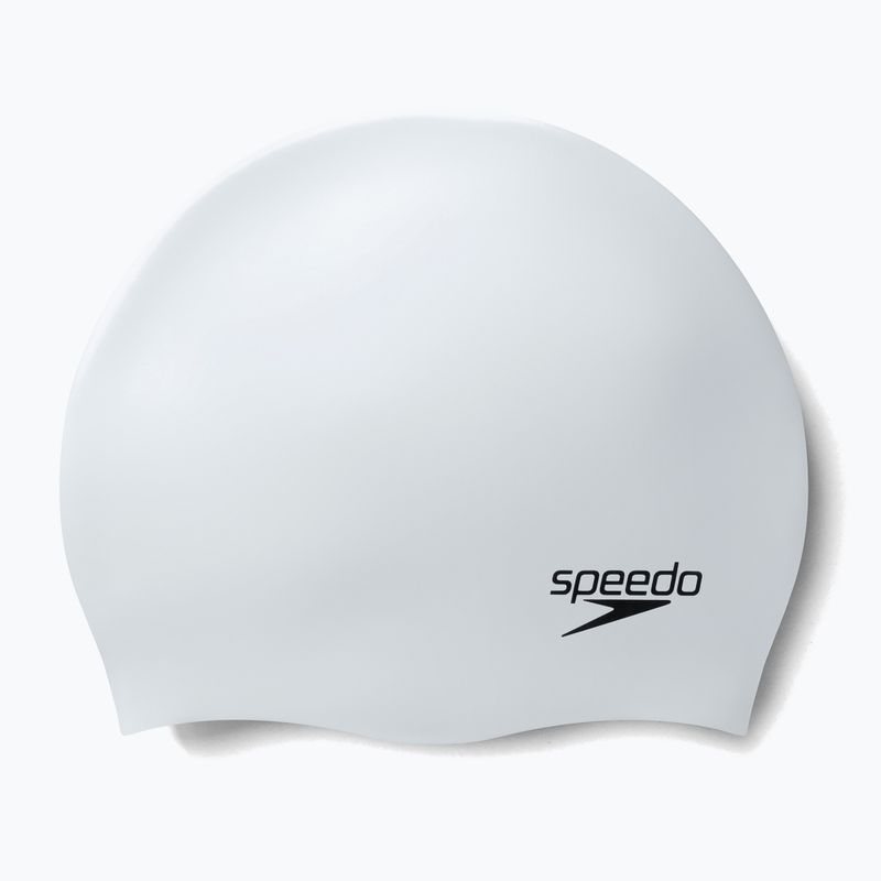 Speedo Plain Moulded Silicone silver swimming cap 8-7098414572 5