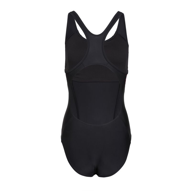 Women's one-piece swimsuit Speedo Allover Panel Laneback black/purple 2