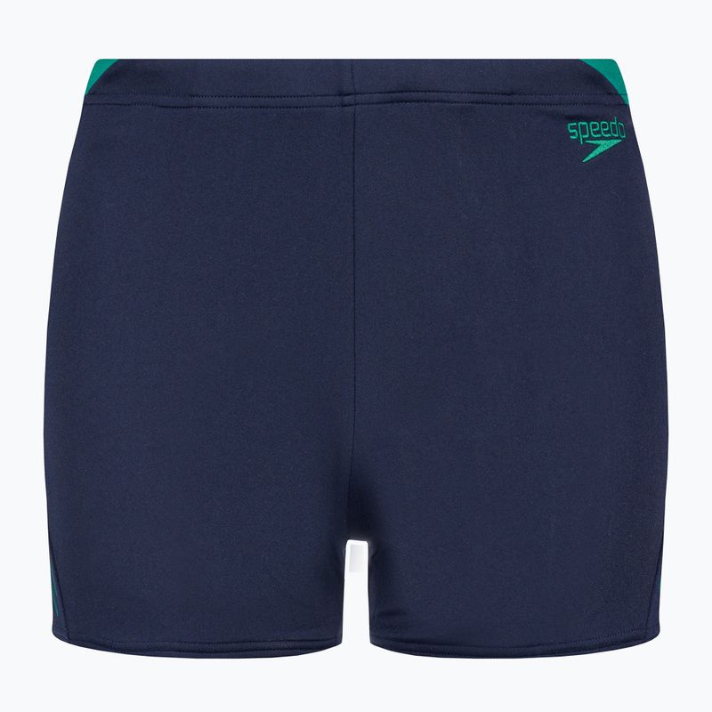 Men's Speedo Hyper Boom Splice swim boxers navy/green