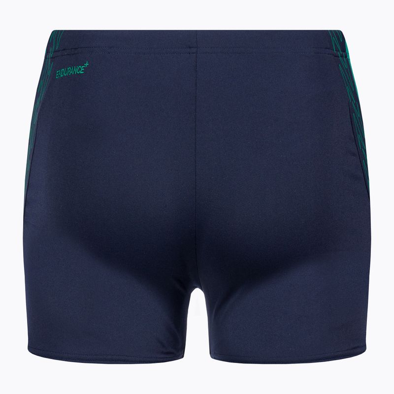 Men's Speedo Hyper Boom Splice swim boxers navy/green 2