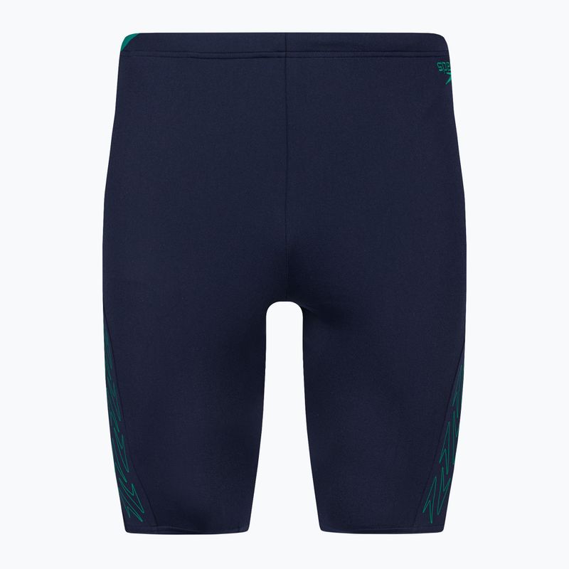 Men's Speedo Hyper Boom Splice swim trunks navy/green