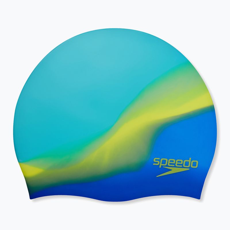 Speedo Multi Colour Silicone Junior fluo artic/true cobalt/lemon drizzle cap 3