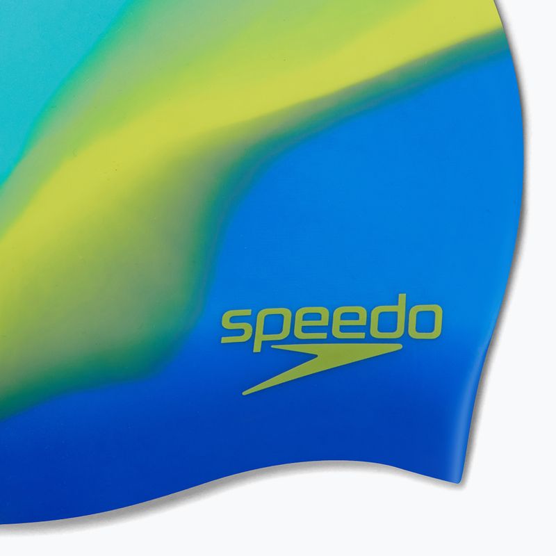 Speedo Multi Colour Silicone Junior fluo artic/true cobalt/lemon drizzle cap 4