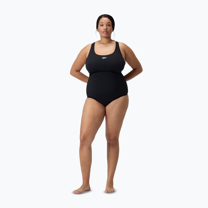 Women's one-piece swimsuit Speedo Endurance+ Medalist Plus Size black 2