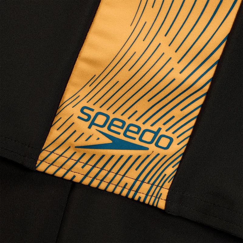 Men's Speedo Dive black/dark teal/mandarin peel swim jammers 3