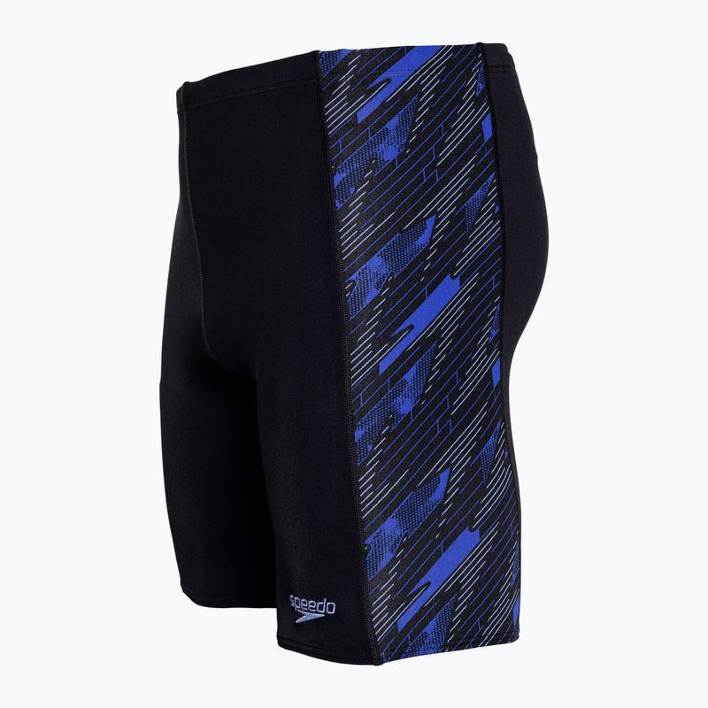 Speedo Hyperboom black/curious blue/true cobalt men's swim jammers 3
