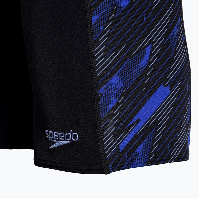 Speedo Hyperboom black/curious blue/true cobalt men's swim jammers 4