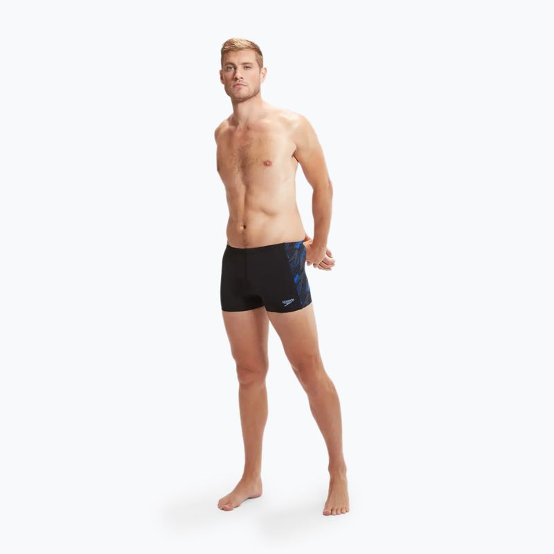 Speedo Hyperboom black/curious blue/true cobalt swim trunks 5