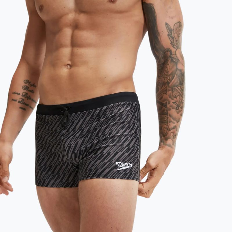 Men's Speedo Valmilton black/gove grey swim boxers 7