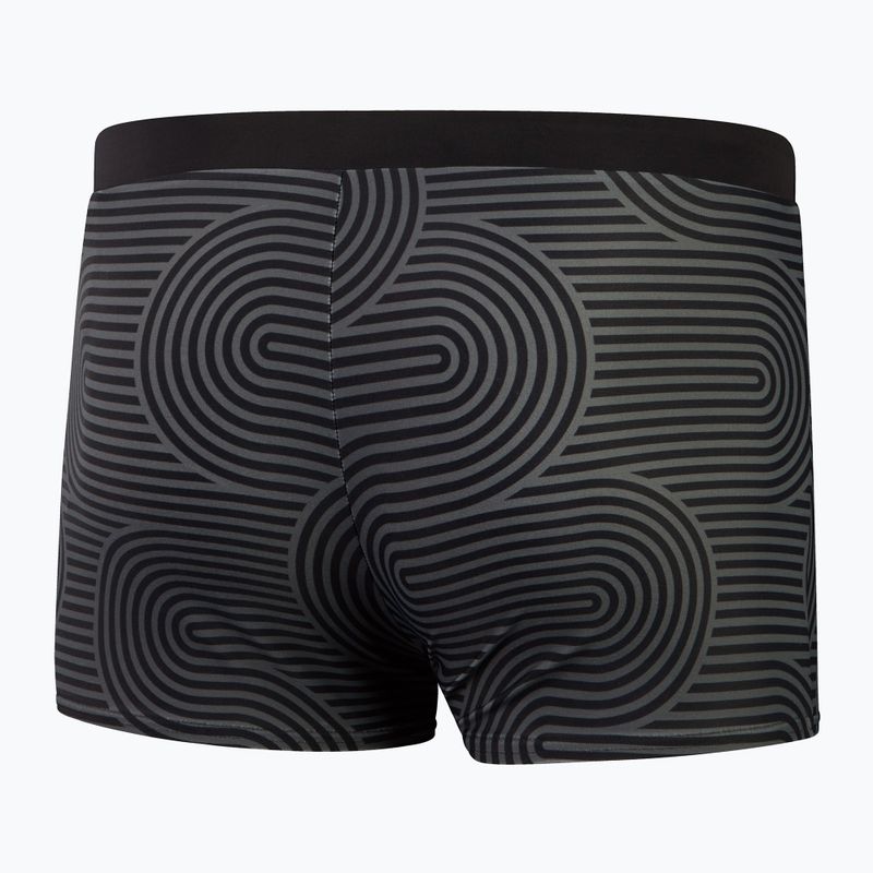 Men's Speedo Valmilton black/usa charcoal swim boxers 2