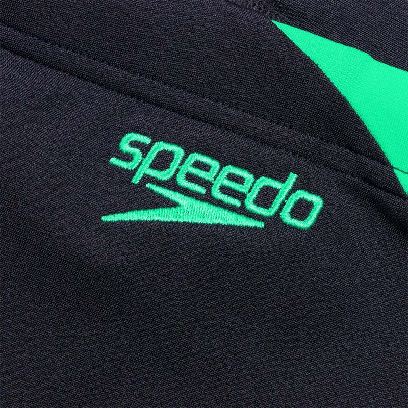 Men's Speedo Hyper Boom Splice swim trunks true navy/herlequin green 3