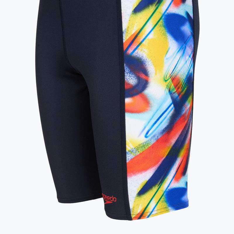 Children's swim jammers Speedo Digital Panel Jammer black/red 3