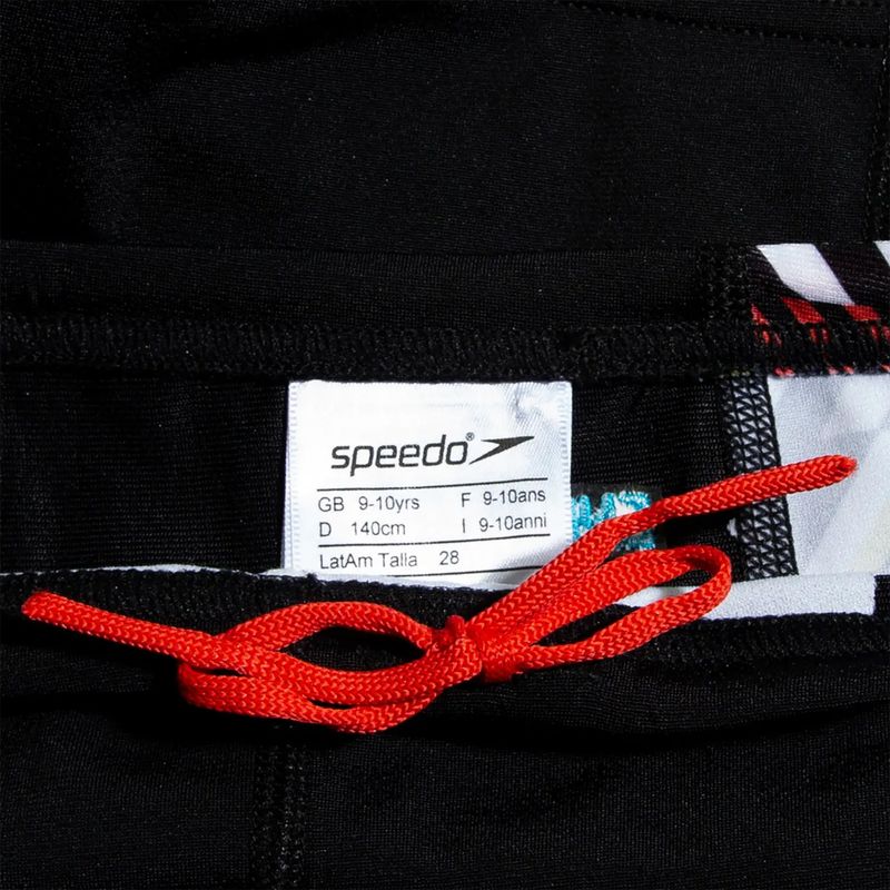 Speedo Digital Panel children's swim trunks black/white/watermelon 3