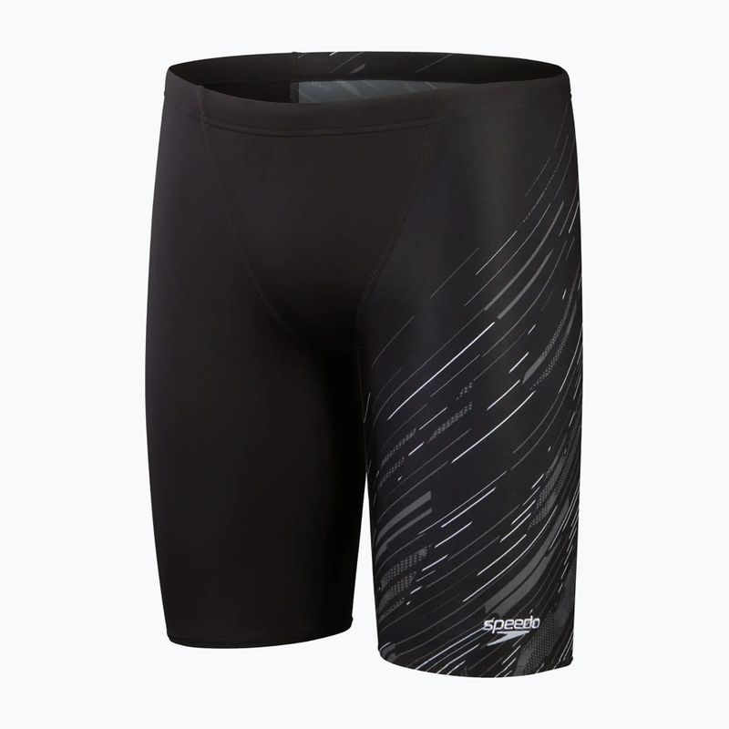 Speedo Hyperboom V-Cut black/usa charcoal/white men's swim jammers