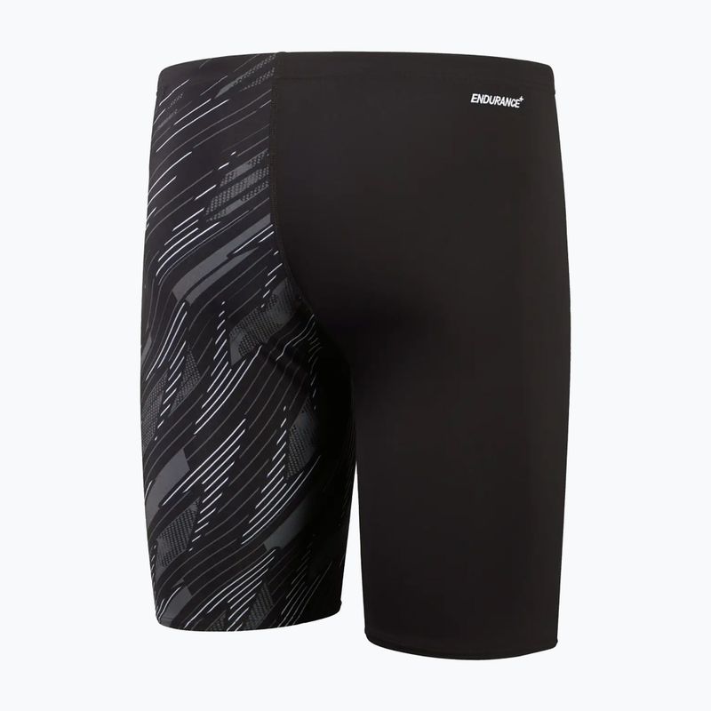 Speedo Hyperboom V-Cut black/usa charcoal/white men's swim jammers 2