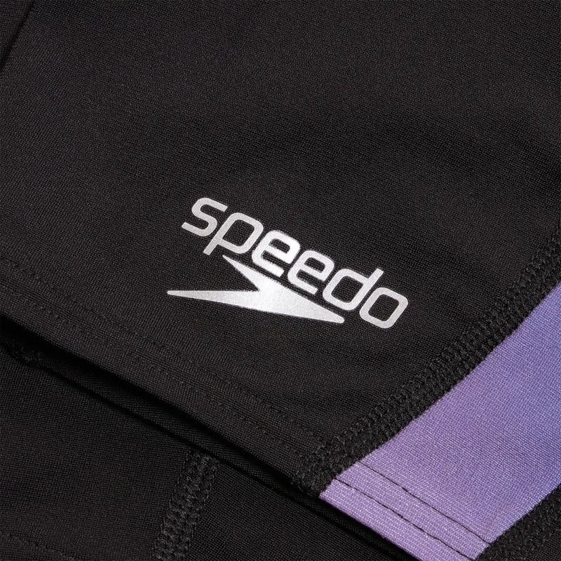 Men's Speedo Placement Digital V-Cut swim trunks black/sweet purple/harlequin green/watermelon 3