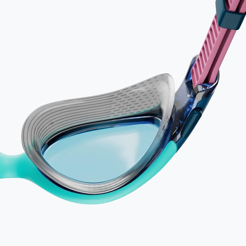 Speedo Biofuse 2.0 women's swim goggles marine blue/peacock/funny pink 4