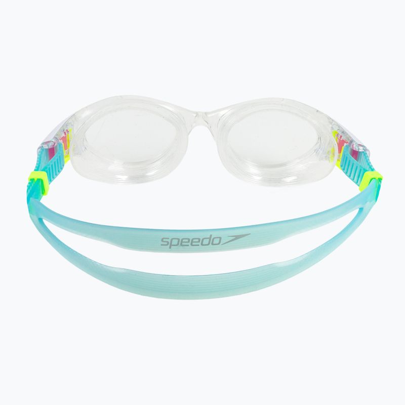 Women's swim goggles Speedo Biofuse 2.0 clear / white / marine blue / clear 4