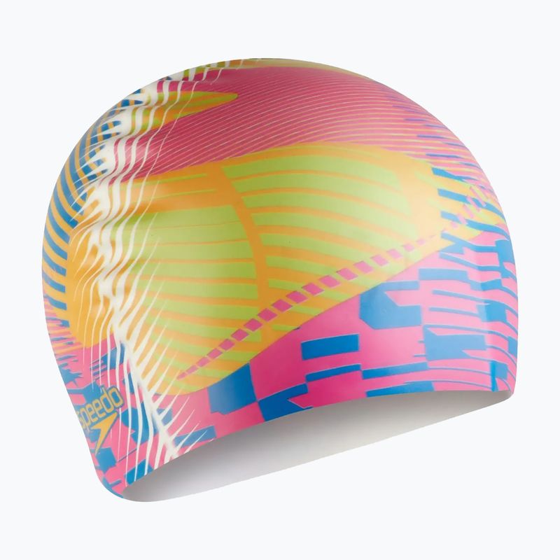 Speedo Digital Printed abstract swimming cap