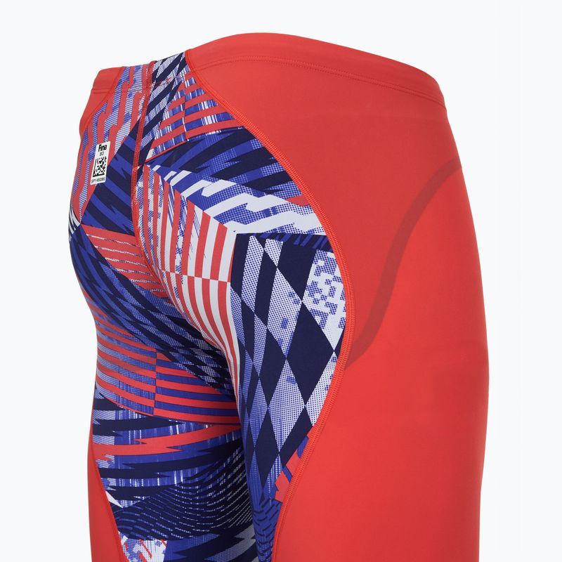 Men's swim jammers Speedo Fastskin LZR Ignite Jammer red/blue/white 4