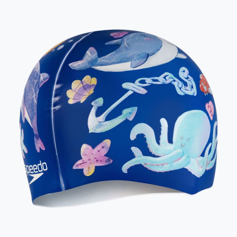 Speedo Digital Printed swim cap imperial blue/picton blue/curious blue 2