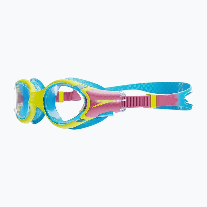 Children's swim goggles Speedo Biofuse 2.0 lemon drizzle/kikiki pink/picton blue 2