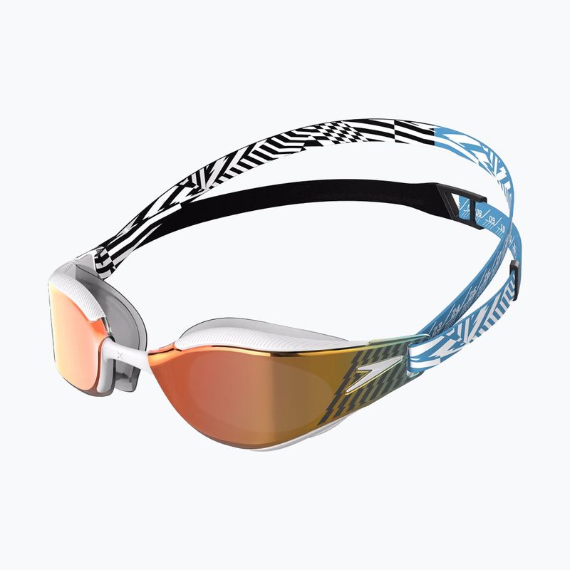 Speedo Fastskin Hyper Elite Mirror picton blue/black/white swimming goggles