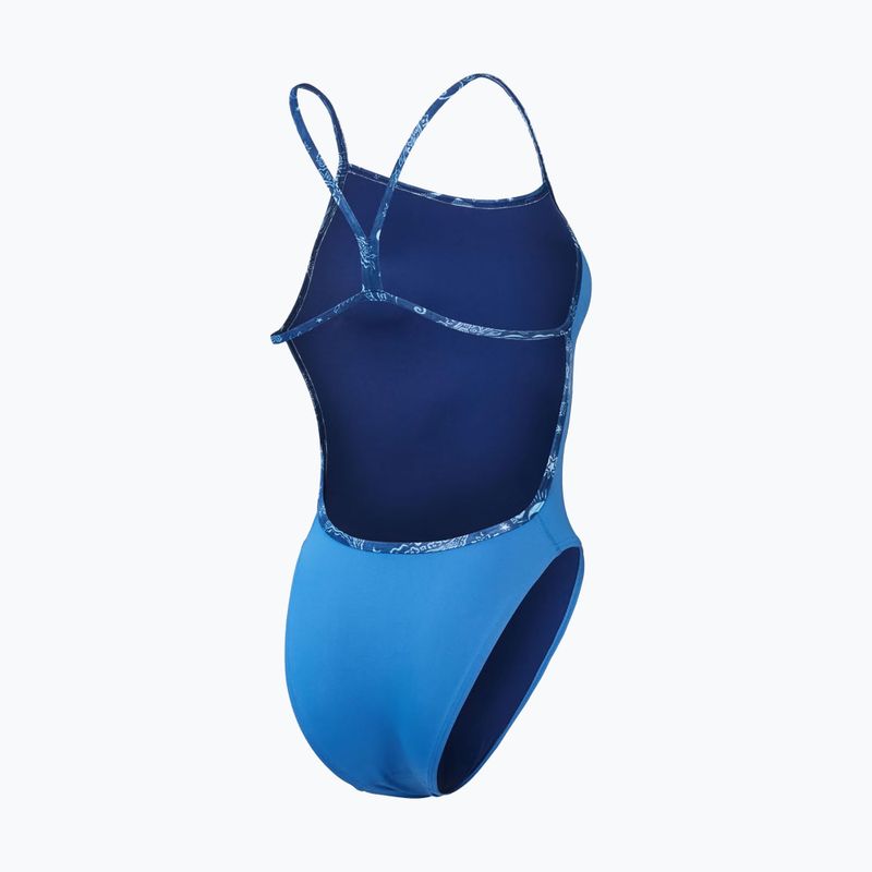 Speedo one-piece swimsuit Solid Vback servres blue 2