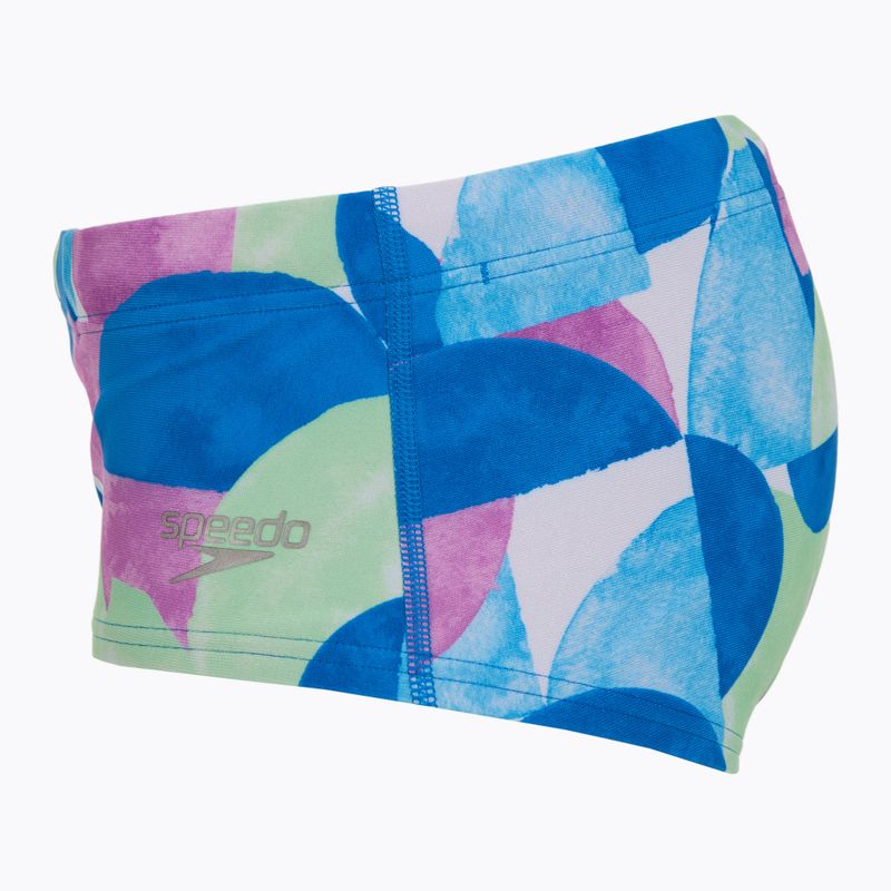Speedo men's 13.5cm Allover Training Club Brief swimming boxers punch blue/kiki pink 3