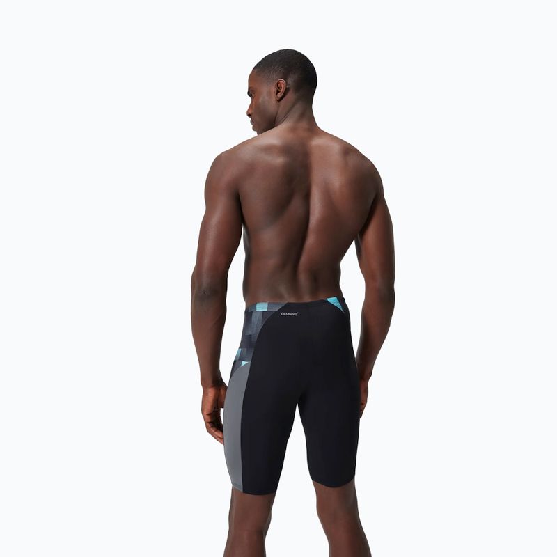 Speedo Endurance+ MAX Splice Men's Swim Jammer black/usa charcoal/marine 7