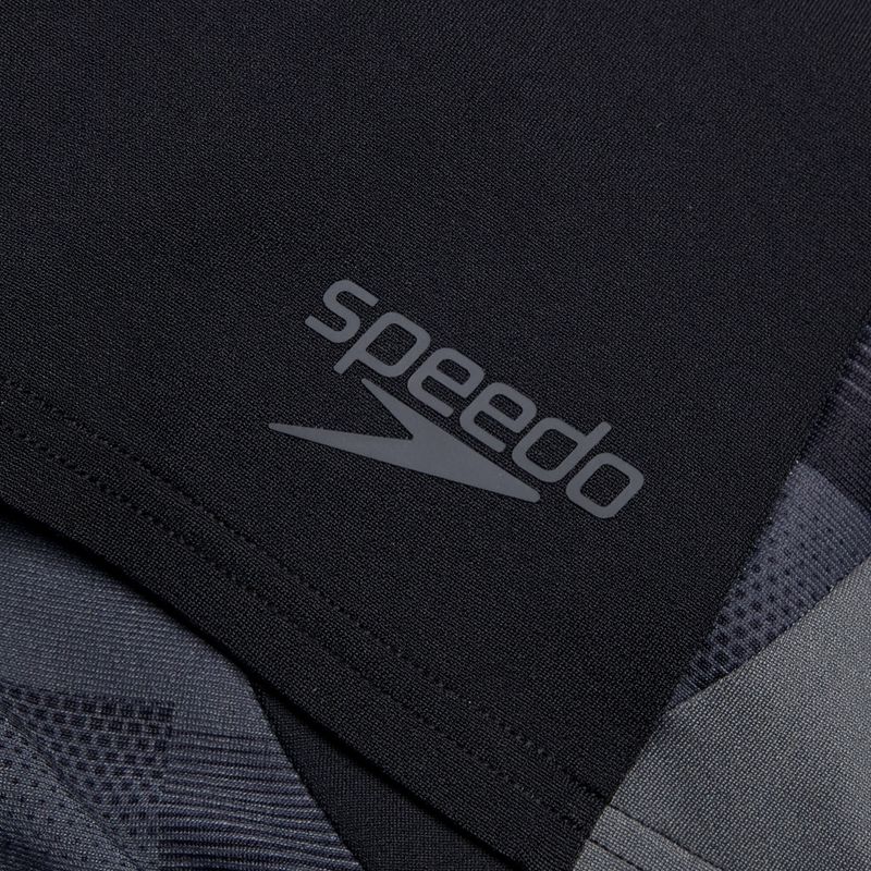 Speedo Endurance+ MAX Splice Aquashort men's swimming boxers black/usa charcoal/marine 3