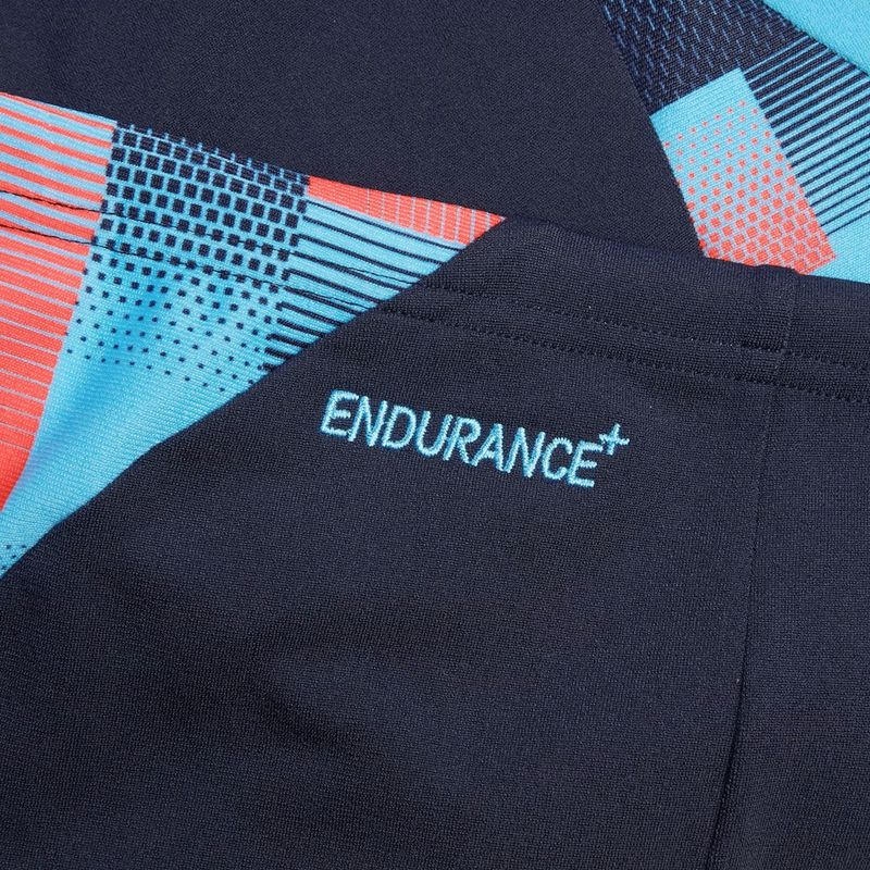 Speedo Endurance+ MAX Splice Aquashort men's swimming boxers true navy/picton blue/siren red 5