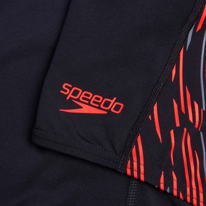 Speedo Tech Panel Men's Swim Jammer black/siren red/usa charcoal 9