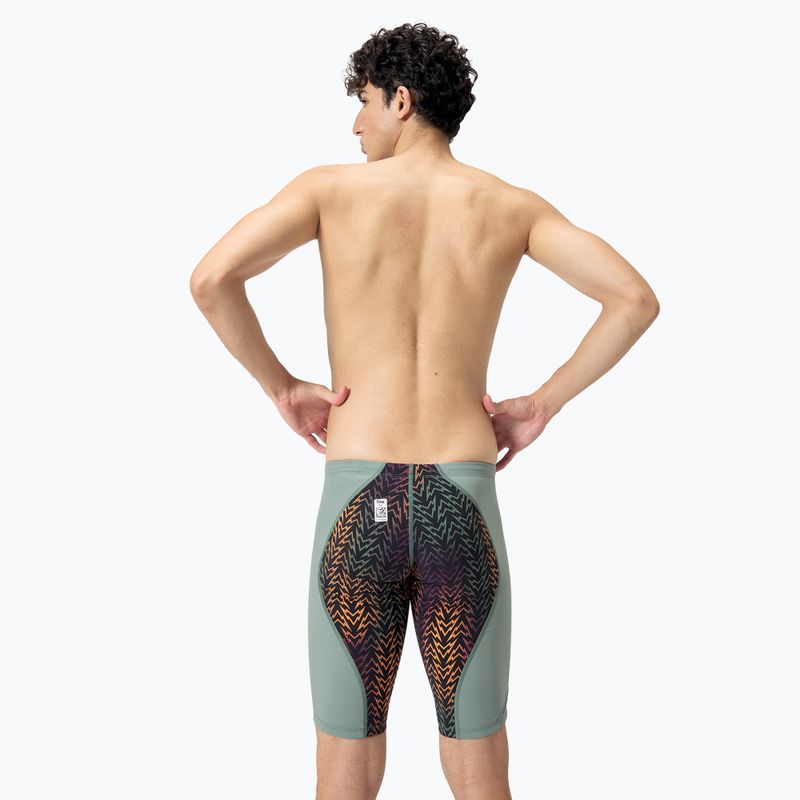 Speedo Fastskin LZR Ignite Jammer country green/black/nectarine men's swimming jammers 2