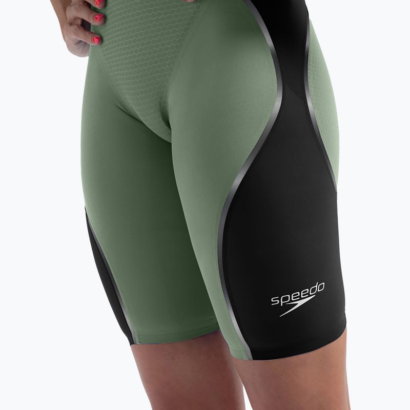 Women's fastskin Speedo Fastskin LZR Pure Intent 2.0 Openback Kneeskin country green/black/tridescent 12