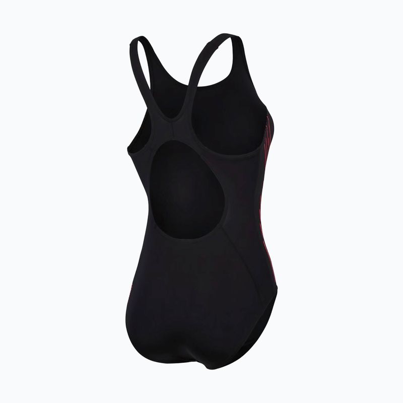 Speedo Placement Muscleback one-piece swimsuit black/plum dandy/siren 2