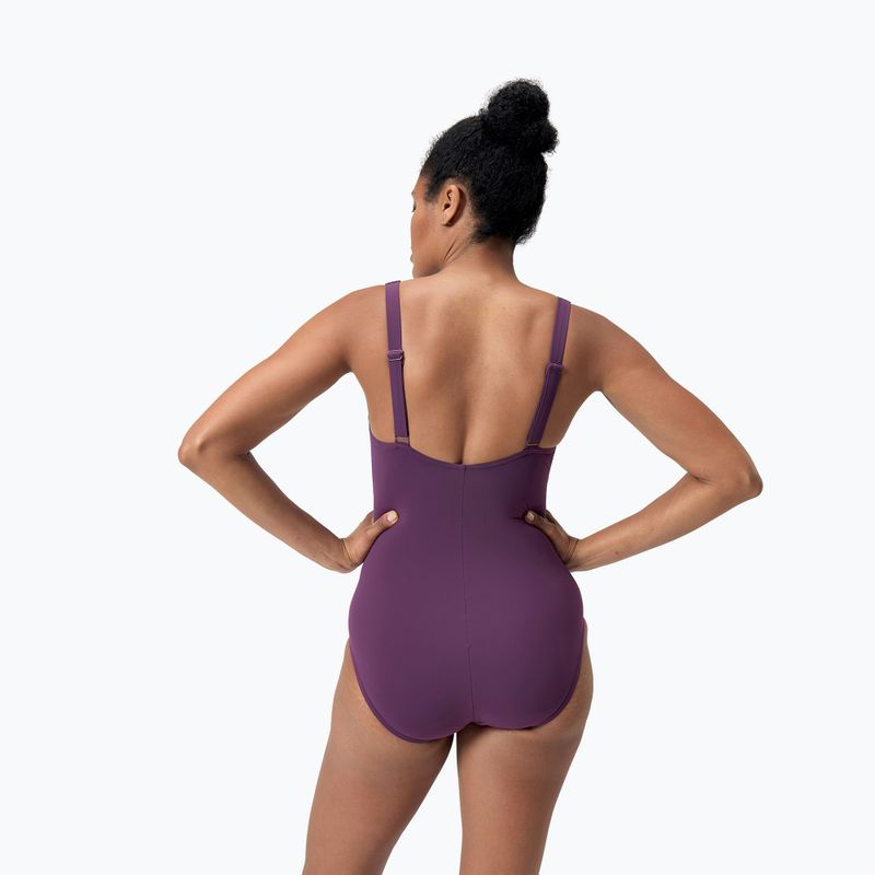 Speedo Shaping Printed LunaElustre One Piece plum dandy swimsuit 8