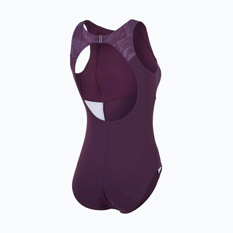 Speedo Shaping LapisNite One Piece plum dandy swimsuit 2