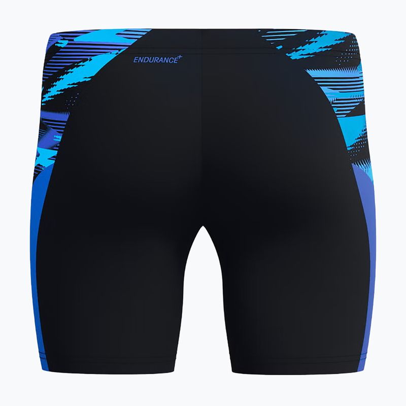 Men's swim jammers Speedo Endurance+ Max Splice Jammer black/cobalt pop 2