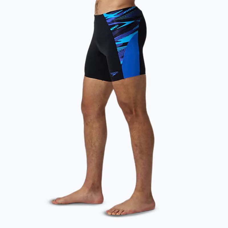 Men's swim jammers Speedo Endurance+ Max Splice Jammer black/cobalt pop 4