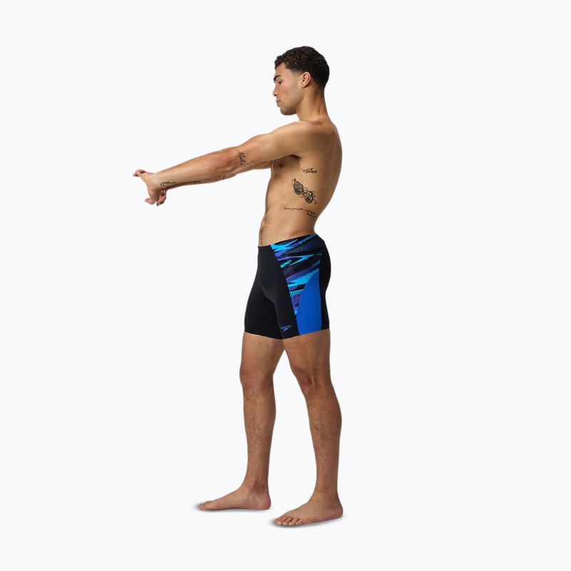 Men's swim jammers Speedo Endurance+ Max Splice Jammer black/cobalt pop 5